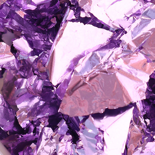 Close-up of purple foil