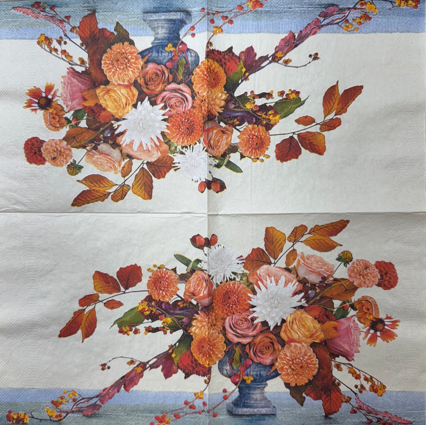 Autumn Bouquet in Vintage Vase - Napkin