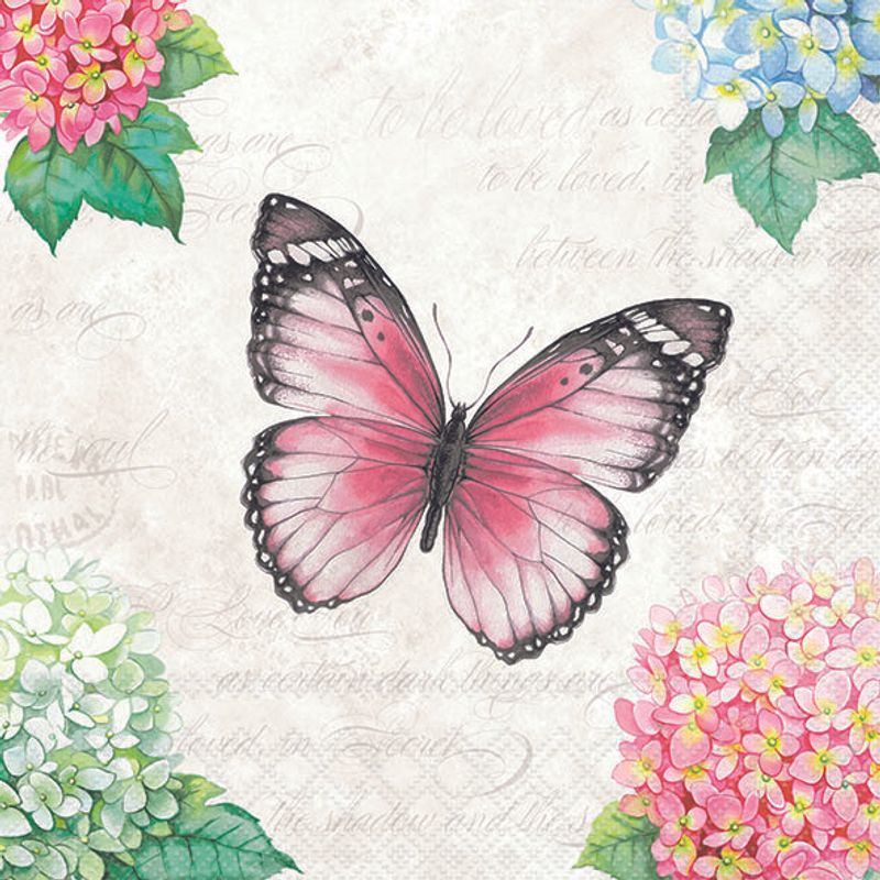 Poema de la mariposa - Servilleta