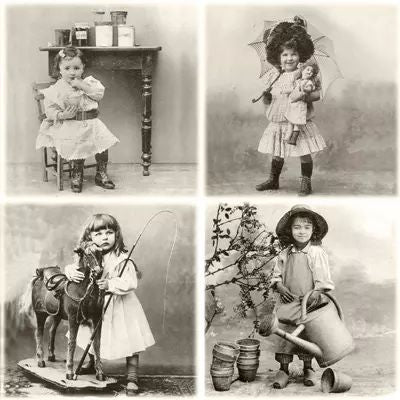 Niños Sepia - Servilleta
