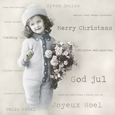 Chica de Navidad - Servilleta