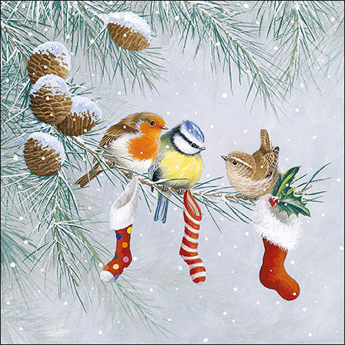 Calcetines navideños - Servilleta