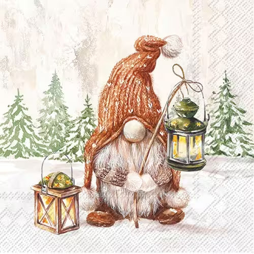 Gnome with lantern
