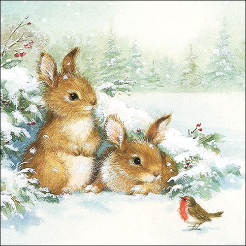 Amis dans la neige - Serviette