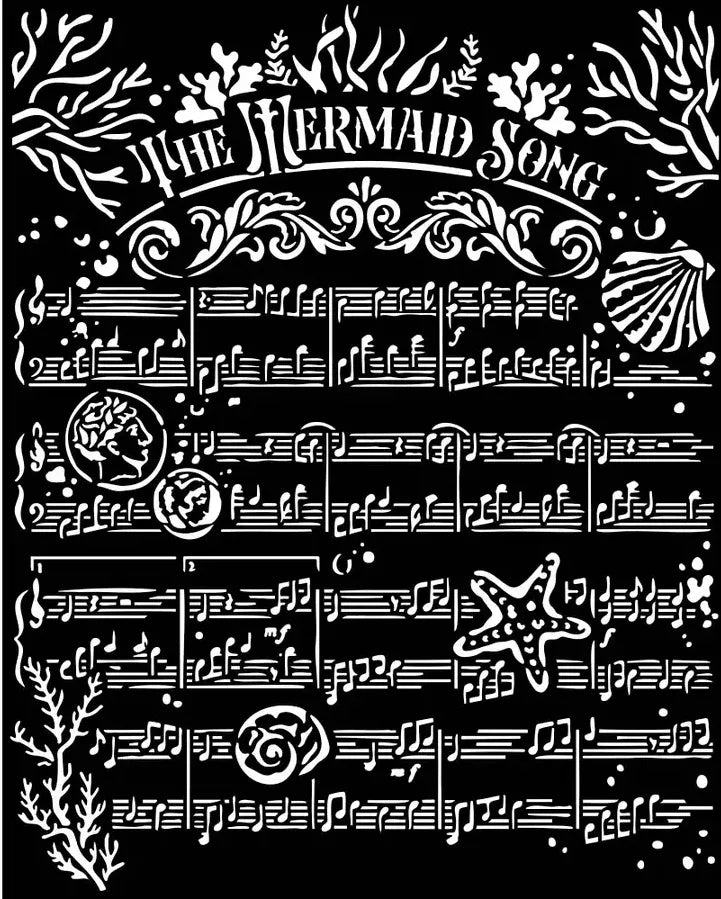 Canciones del mar La canción de la sirena KSTD143 - Stencil