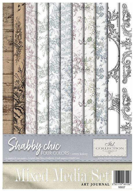 MS027 Shabby Chic en cuatro colores - Set creativo