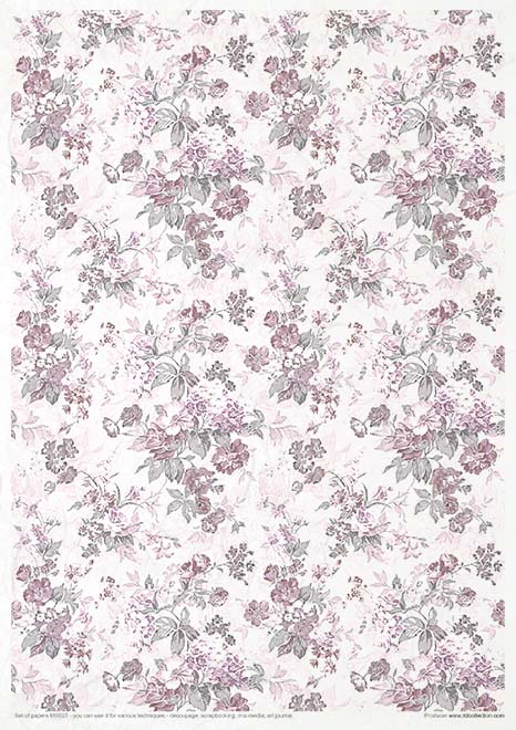 MS027 Shabby Chic en cuatro colores - Set creativo