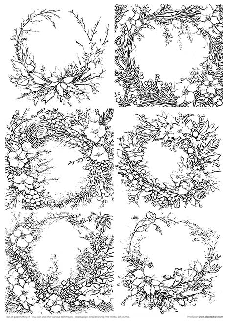 MS041 Ramo de invierno - Set creativo