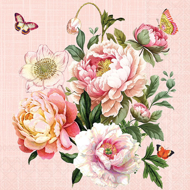 Peony Bouquet - Lunch Napkin