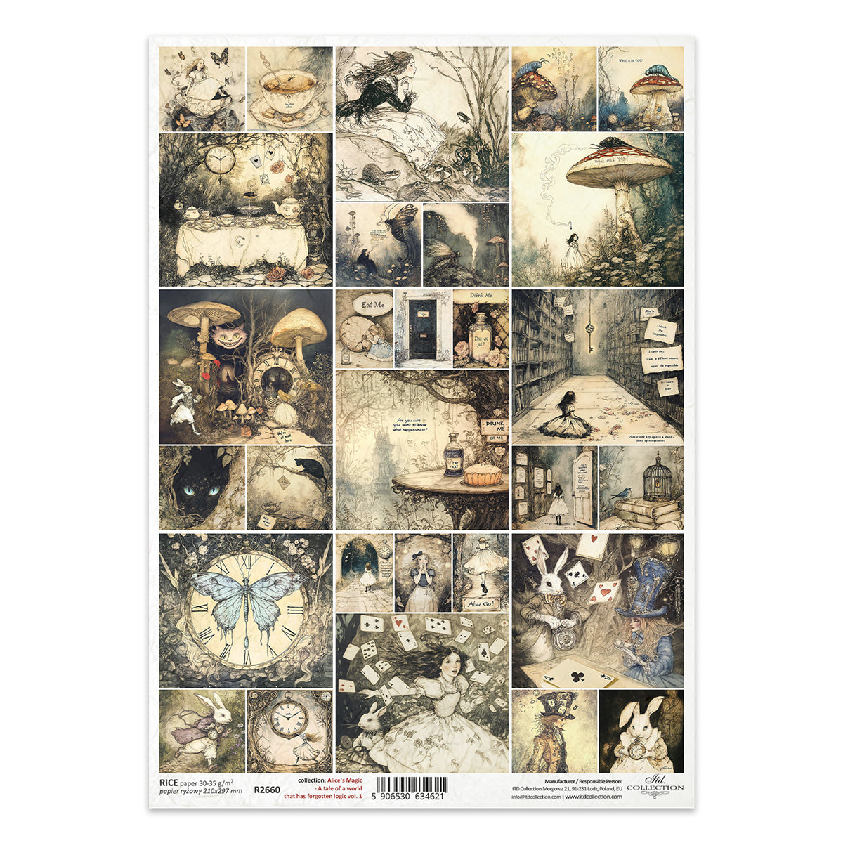 R2660 - Alice’s Magical World - Rice Paper A4
