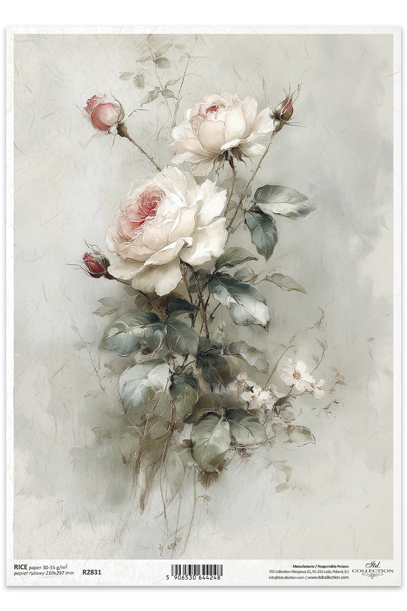 Artistic depiction of flowers on a textured background