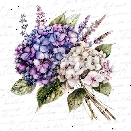 S001 - Elegant Purple Floral - Mini Rice Paper Set