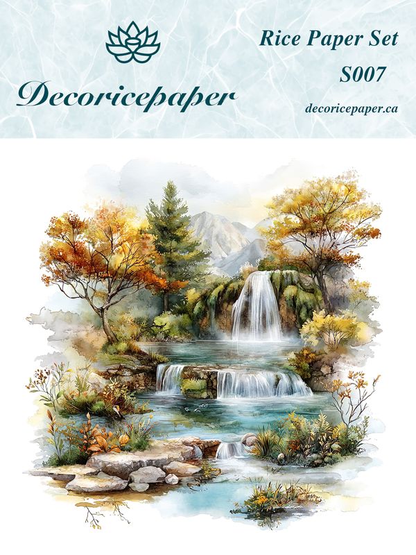 S007 - Freshwater Scenes - Mini Rice Paper Set