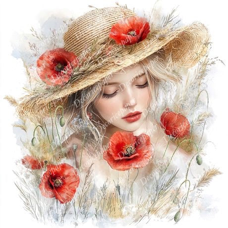S009 - Poppy Dreams - Mini Rice Paper Set