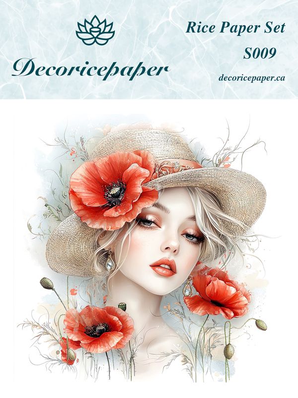 S009 - Poppy Dreams - Mini Rice Paper Set