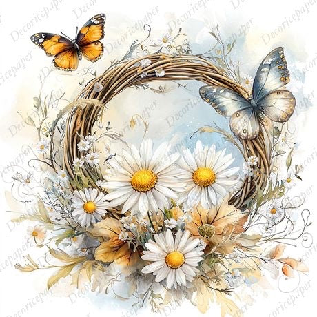 S010 - Just Daisies - Mini Rice Paper Set