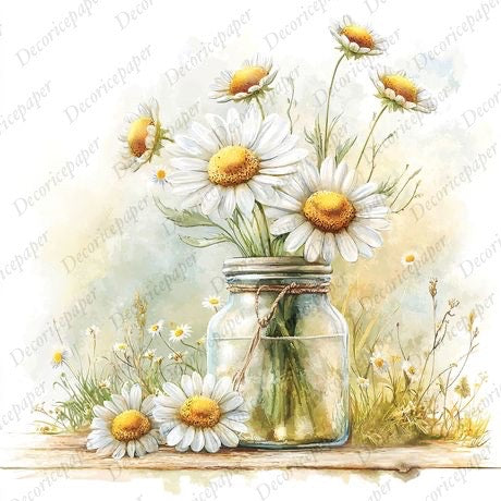 S010 - Just Daisies - Mini Rice Paper Set