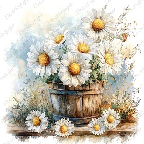 S010 - Just Daisies - Mini Rice Paper Set