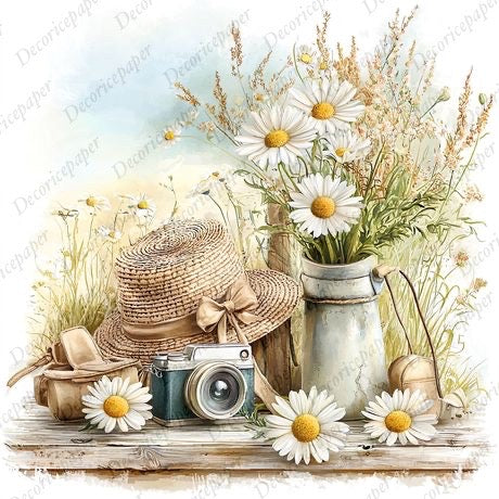 S010 - Just Daisies - Mini Rice Paper Set