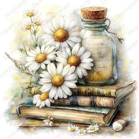 S010 - Just Daisies - Mini Rice Paper Set