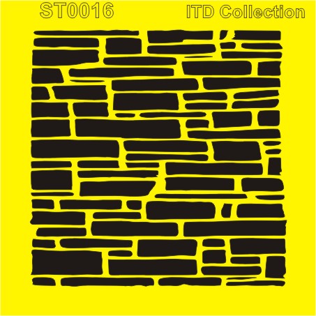 ST0016 - Stone Wall Stencil