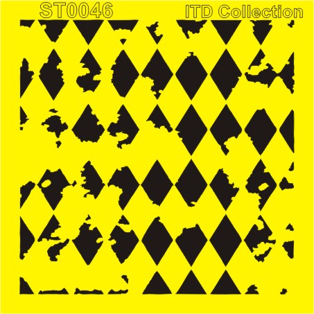 ST0046 - Distressed Harlequin Stencil