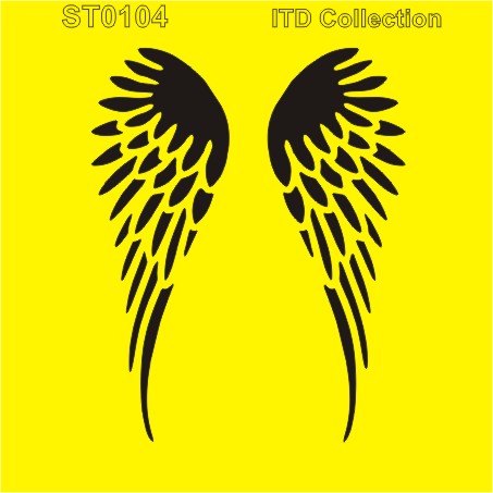 ST0104 - Angel Wings Stencil