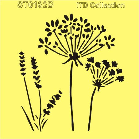 ST0182 - Wildflower Meadow Stencil