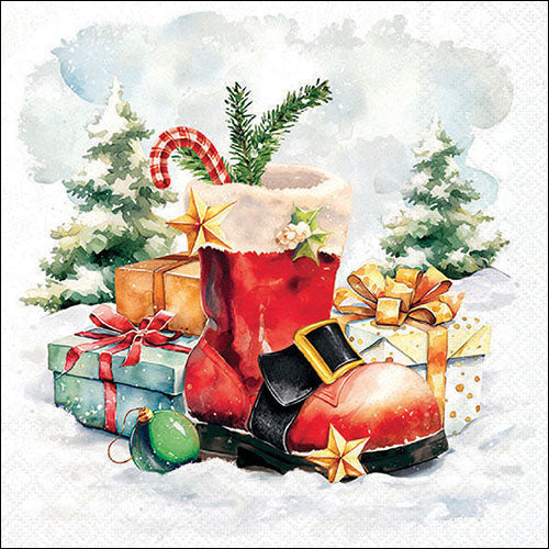 Bota de Papá Noel - Servilleta
