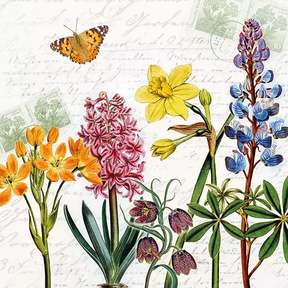 Spring Flowers - Napkin