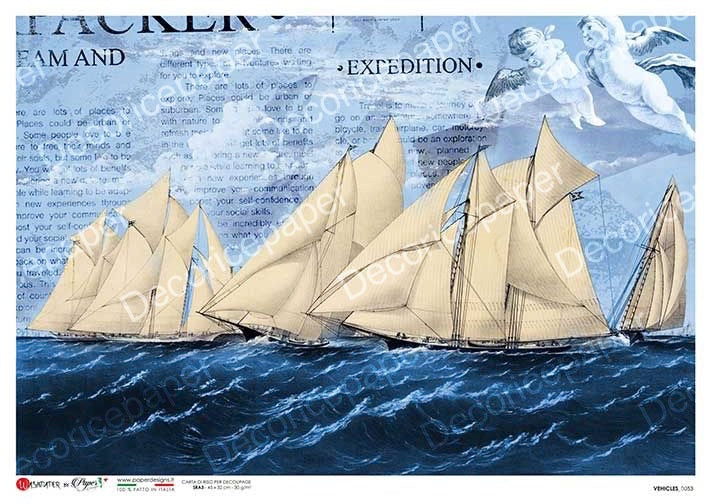 Vehículos 0053 - Papel de arroz A5 (5,8"x8,3")