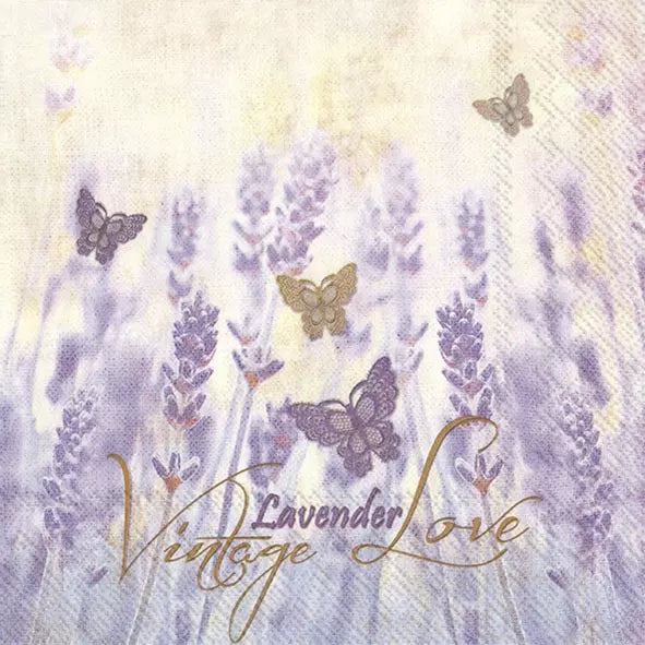 AMOR LAVANDA VINTAGE - Servilleta