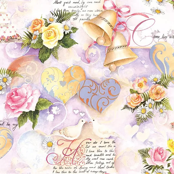 Wedding Bells Rose - Napkin