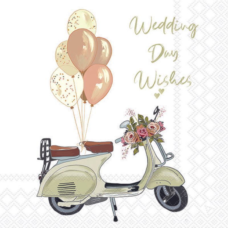 Wedding Day Wishes - Napkin
