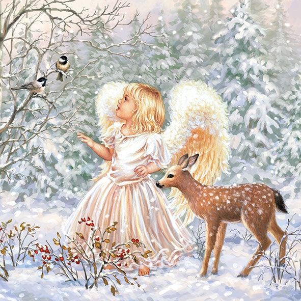 Angel de invierno - Servilleta