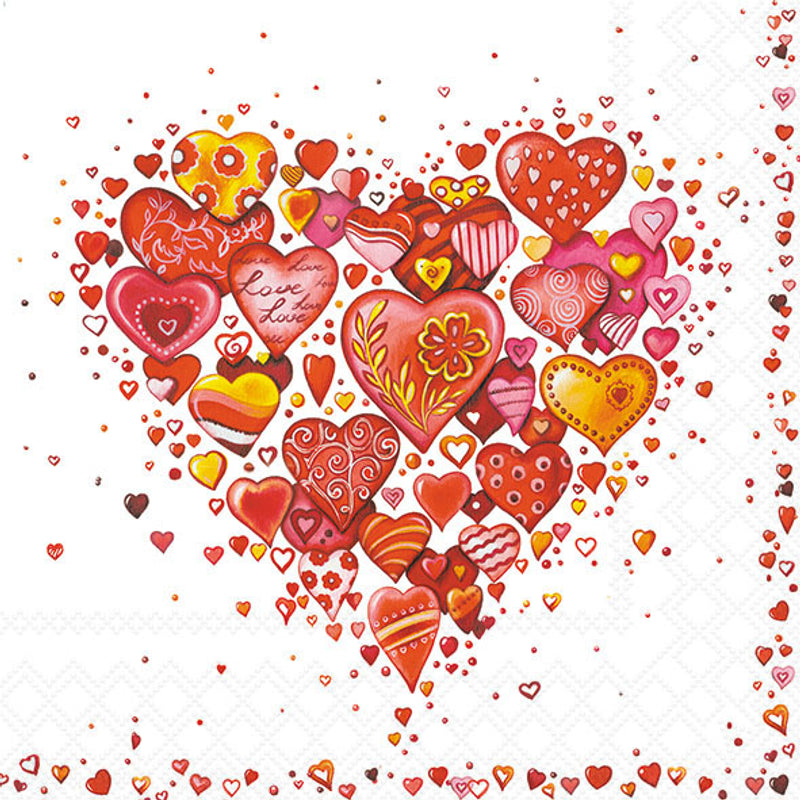 With Love White - Napkin