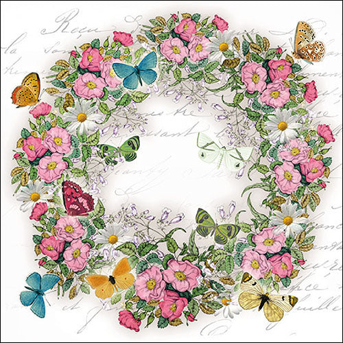Corona de flores - Servilleta