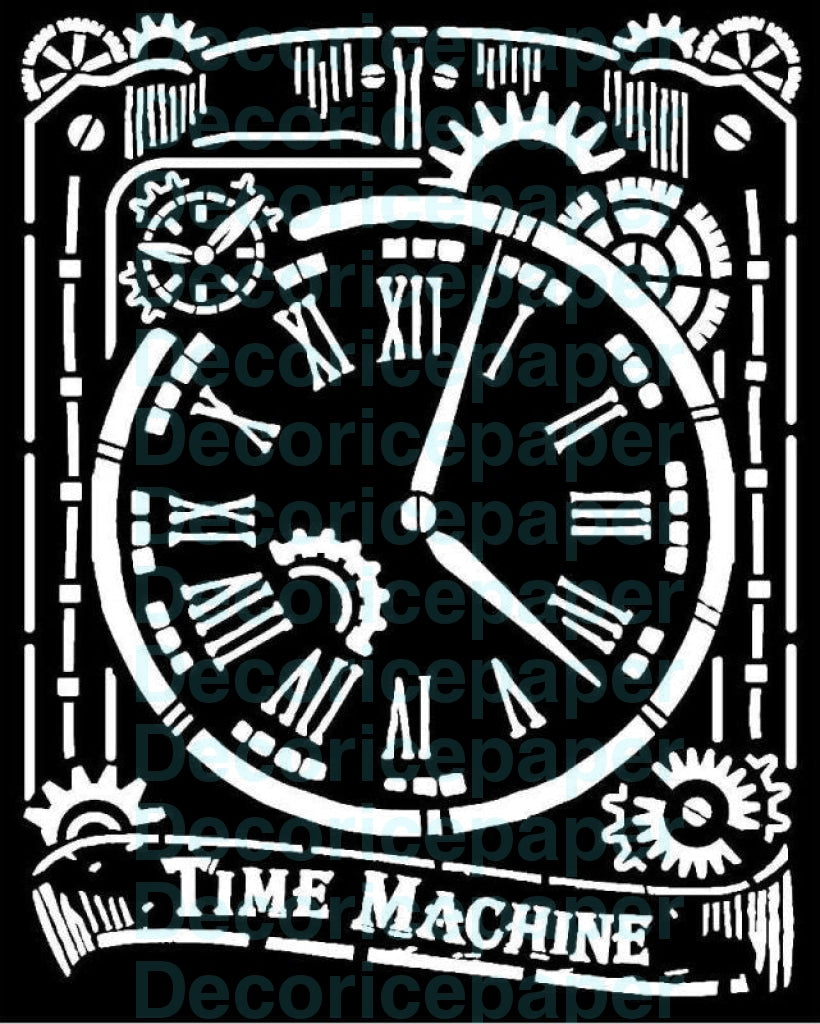 Clock - Stencil
