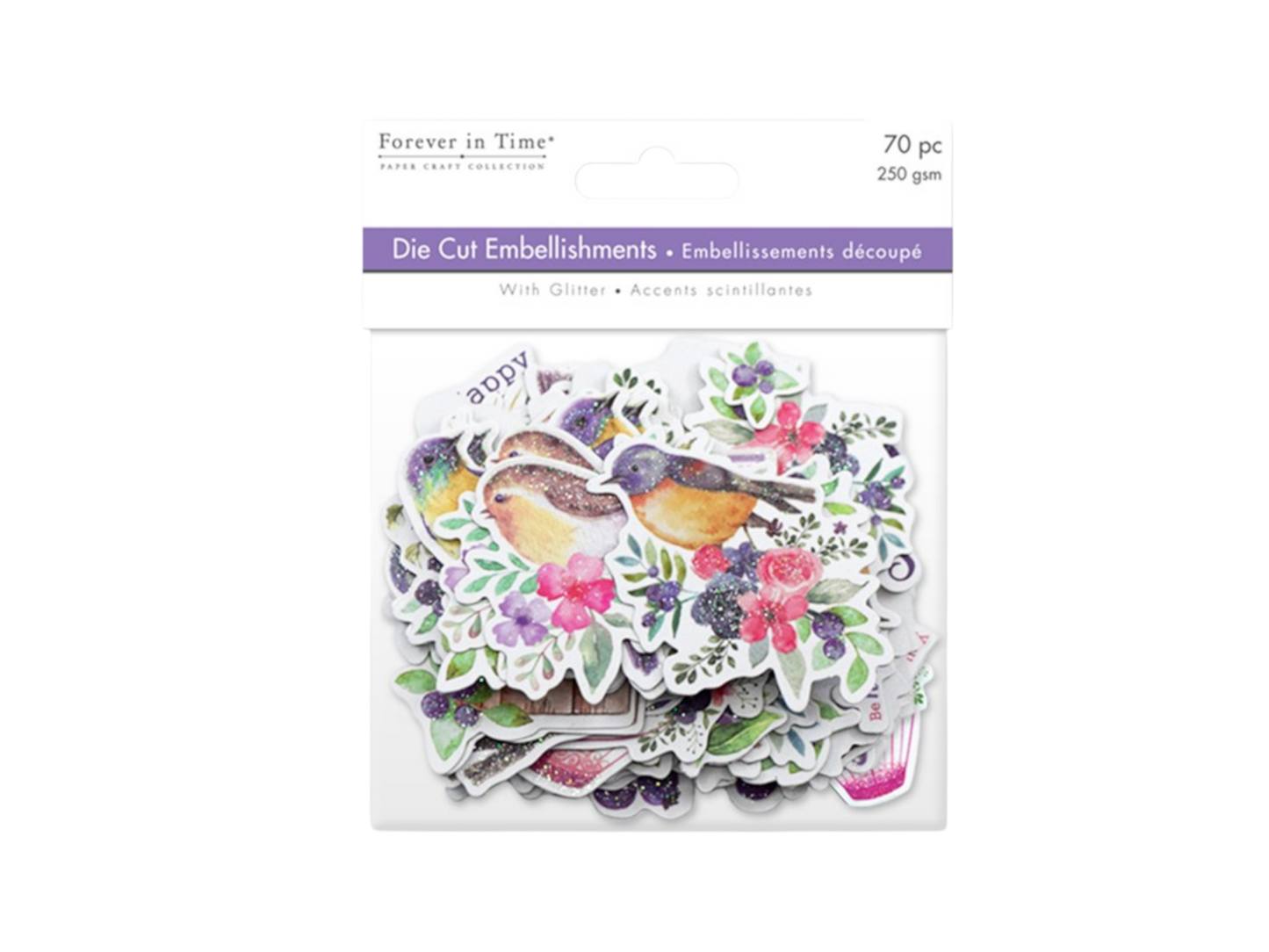Die Cuts 250 gsm - Birds & Berries