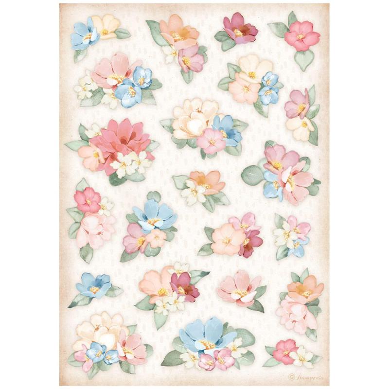 Create Happiness Oh Lá Lá Flowers - Rice paper A4