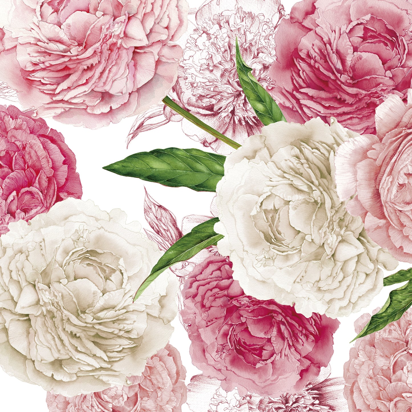 Peonies - Napkin