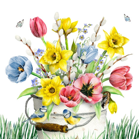 Fresh Spring Flowers - Napkin