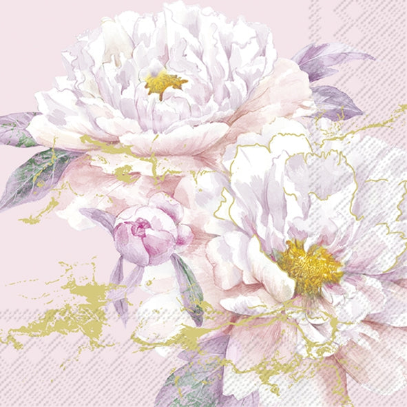 Happy Peony Rose Gold - Napkin