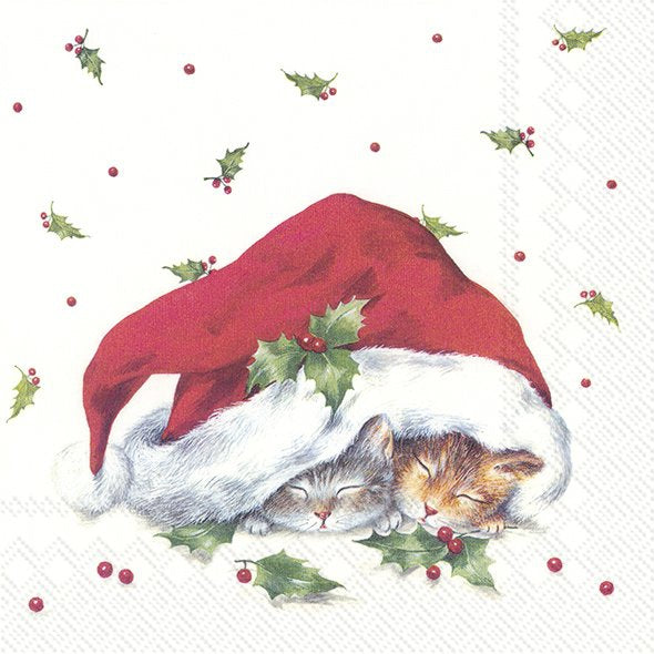 Sweet Christmas Cats - Napkin