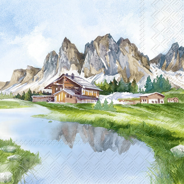 Mountain Valley Blue - Lunch Napkin