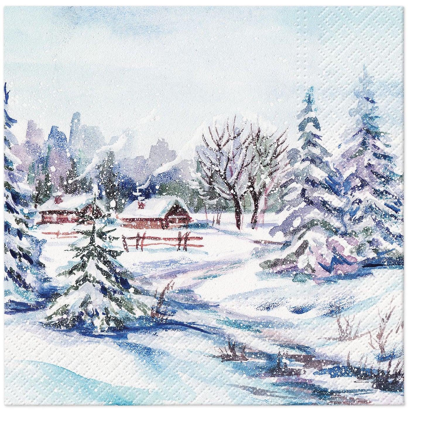 Aldea de invierno - Servilleta