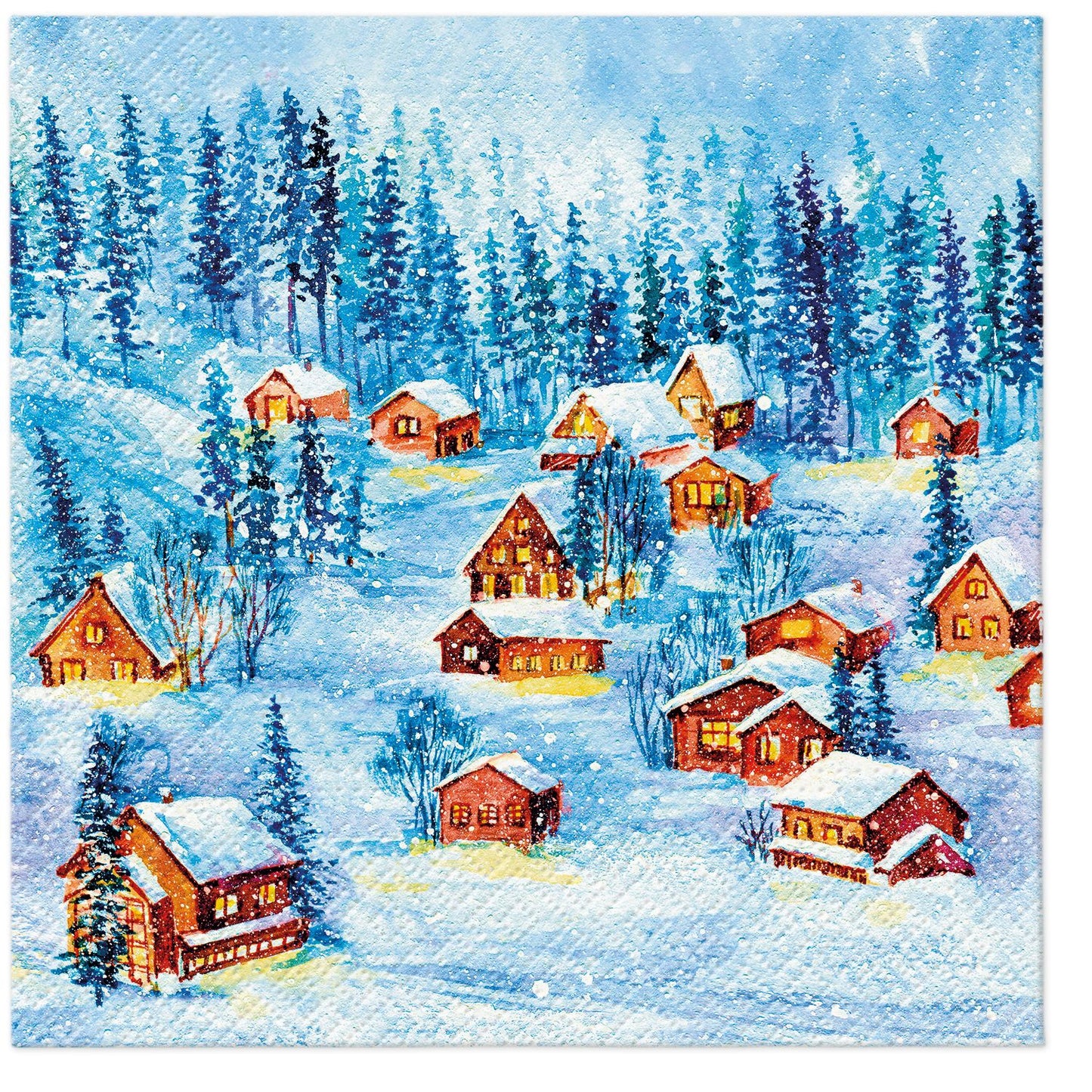 Casas de invierno - Servilleta