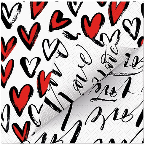 Tombez amoureux - Serviette avec double design !