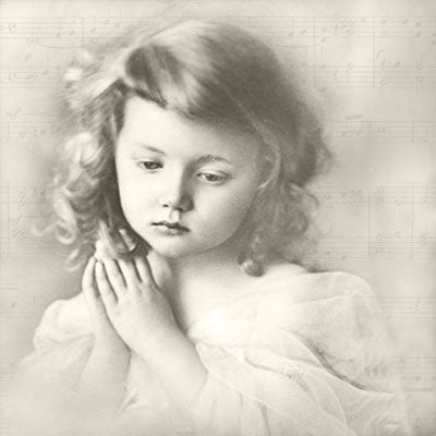 Niña rezando - Servilleta