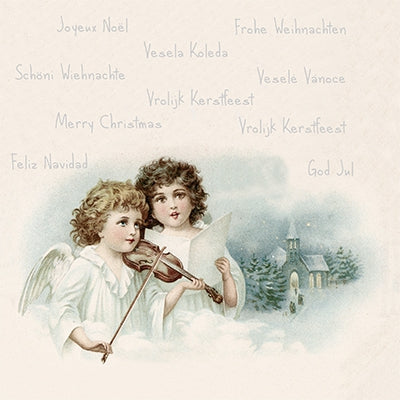 Anges jouant du violon - Serviette